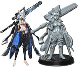 Neo Warriors, Anime characters Miniature set 3 | Warrior 1 - Tabletop RPG & D&D miniature. Perfect for wargaming & collectors