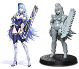 Neo Warriors, Anime characters Miniature | Warrior 1 - Tabletop RPG & D&D miniature. Perfect for wargaming & collectors