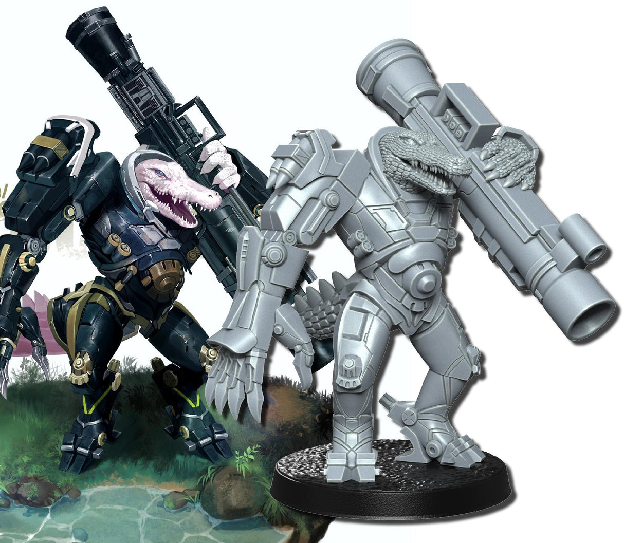 Neo Warriors, Anime characters Miniature | Warrior 2 - Tabletop RPG & D&D miniature. Perfect for wargaming & collectors