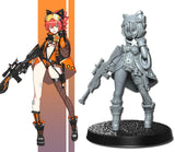 Neo Warriors, Anime characters Miniature set 2 | Warrior 2 - Tabletop RPG & D&D miniature. Perfect for wargaming & collectors