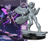 Neo Warriors, Anime characters Miniature | Warrior 4 - Tabletop RPG & D&D miniature. Perfect for wargaming & collectors