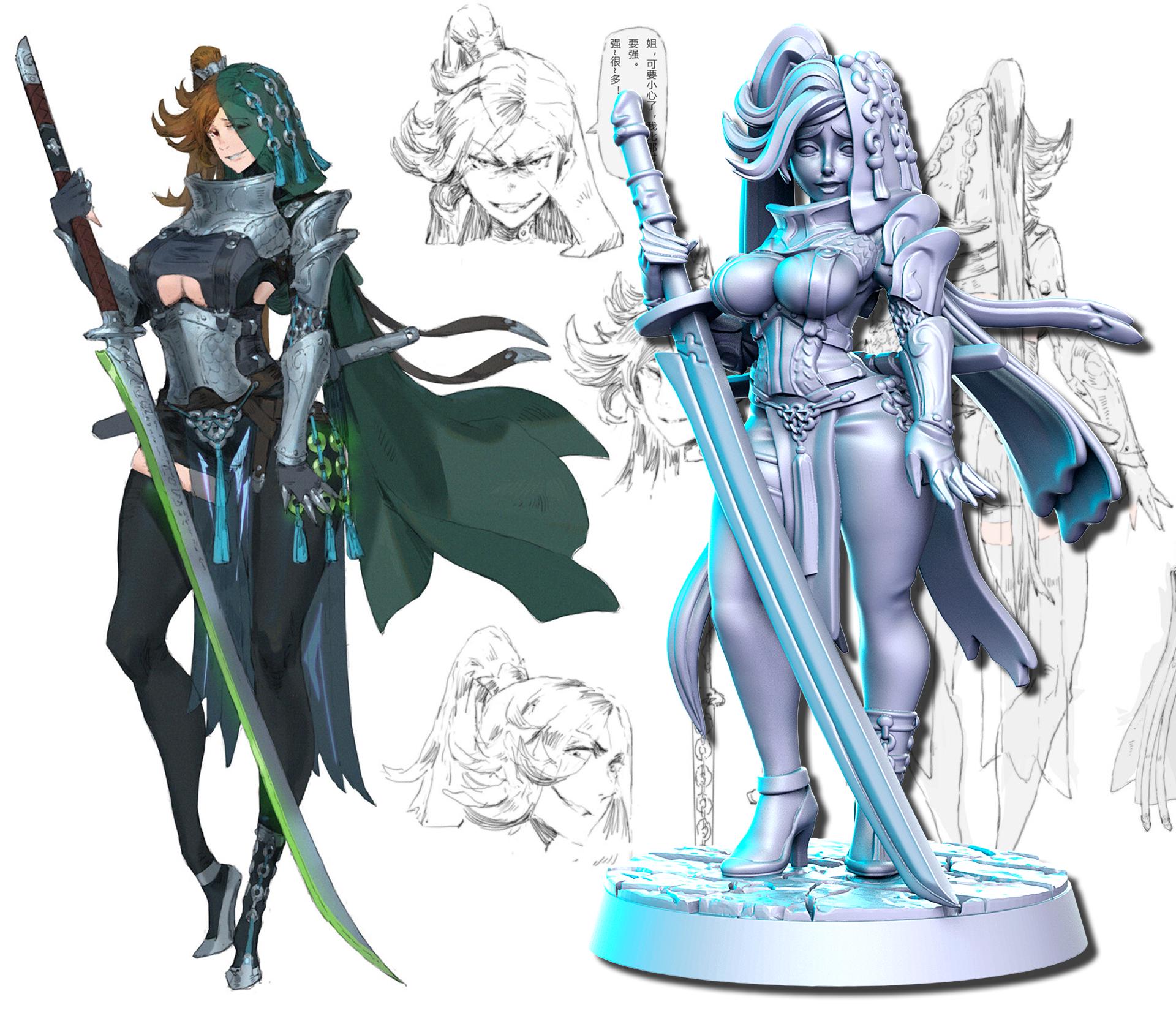 Neo Warriors Miniature - Warrior 1 - 32mm