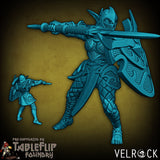 Night Elf Guard Miniature | A - Tabletop RPG & D&D miniature. Perfect for wargaming & collectors