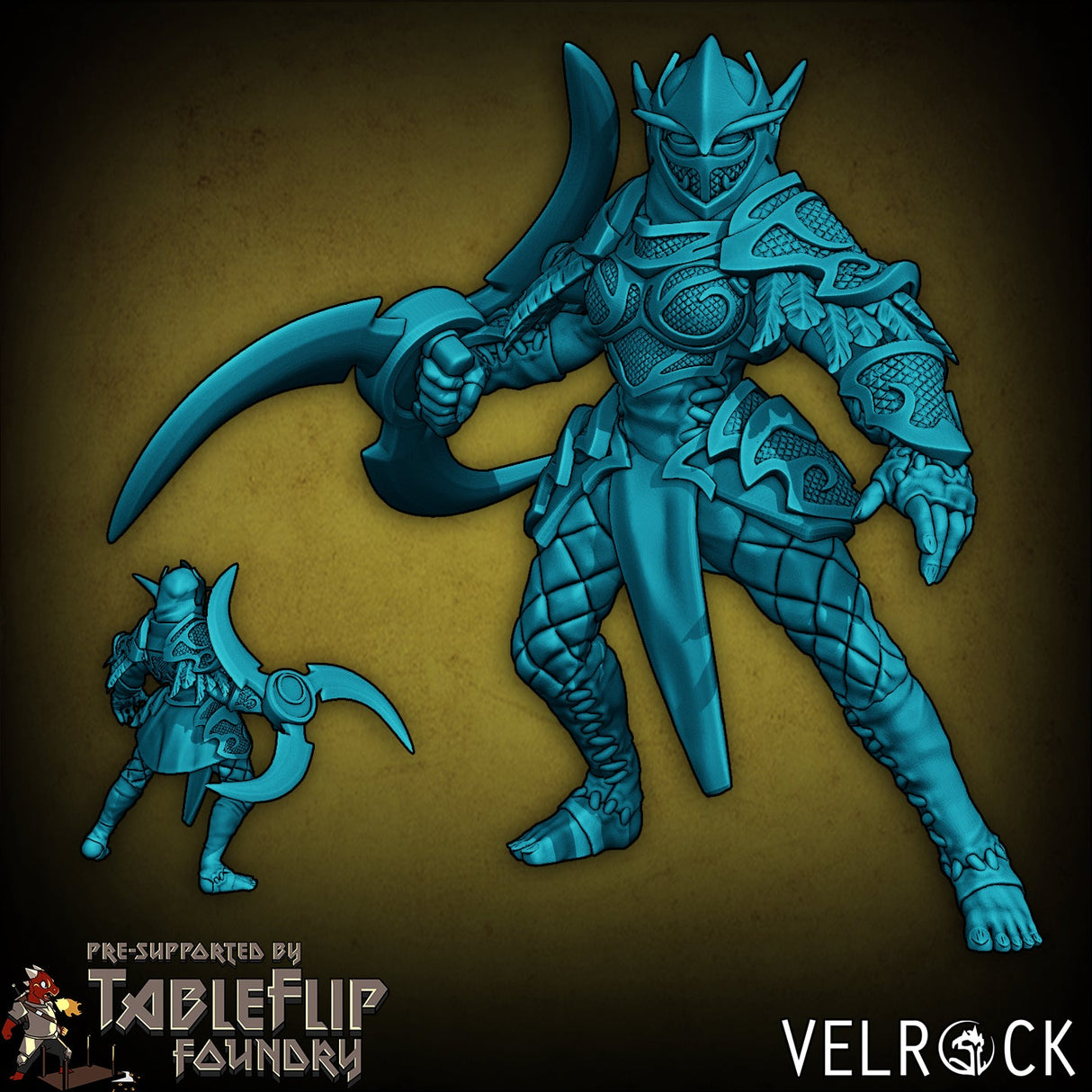 Night Elf Guard Miniature | B - Tabletop RPG & D&D miniature. Perfect for wargaming & collectors