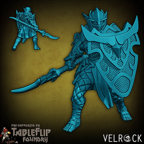 Night Elf Guard Miniature | D - Tabletop RPG & D&D miniature. Perfect for wargaming & collectors