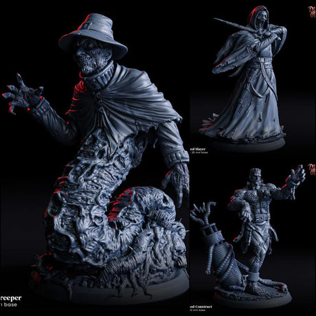 Nightmare Creepers horror monster Miniature | Full Set All Models - Tabletop RPG & D&D miniature. Perfect for wargaming & collectors