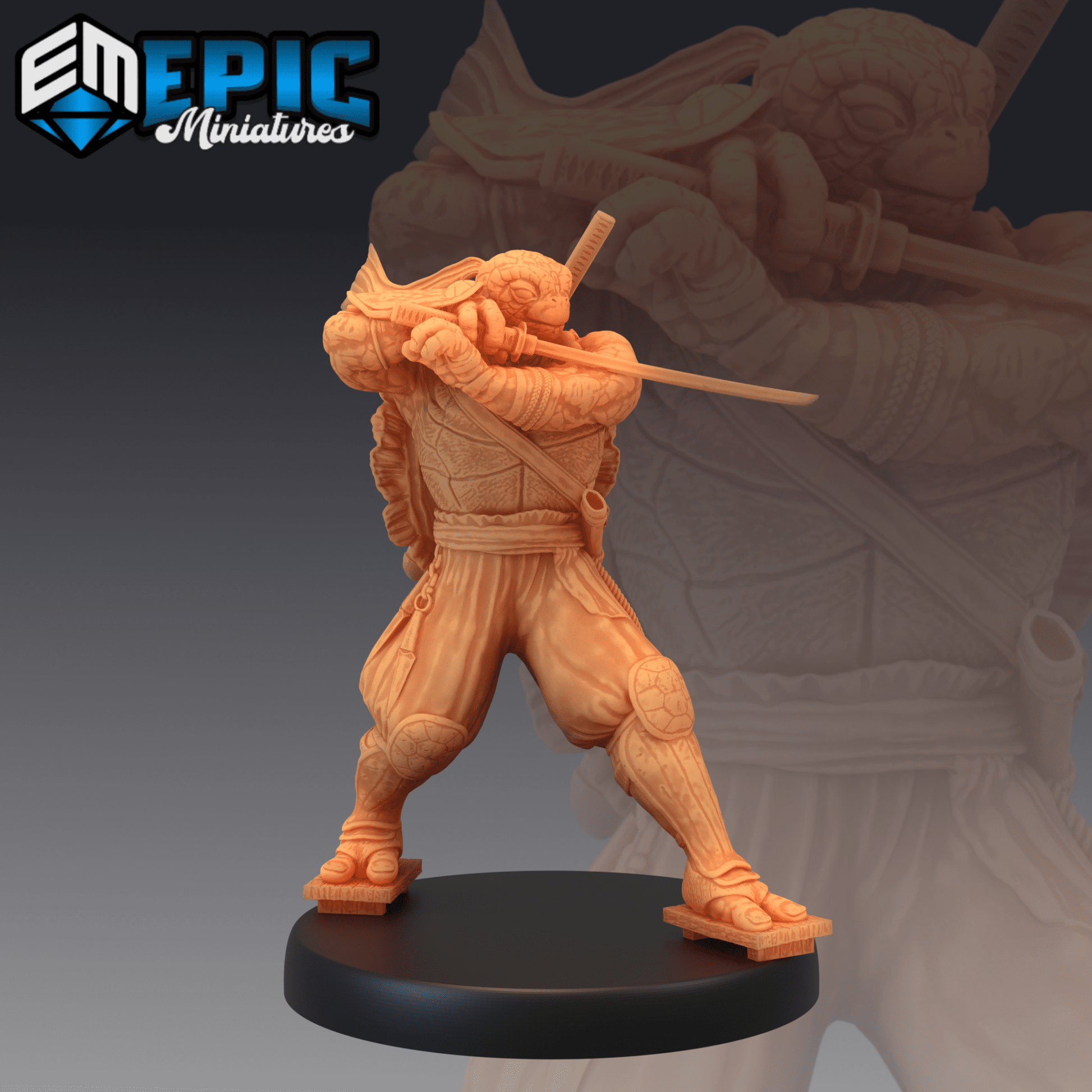 Ninja Tortle Miniature - A - 28mm