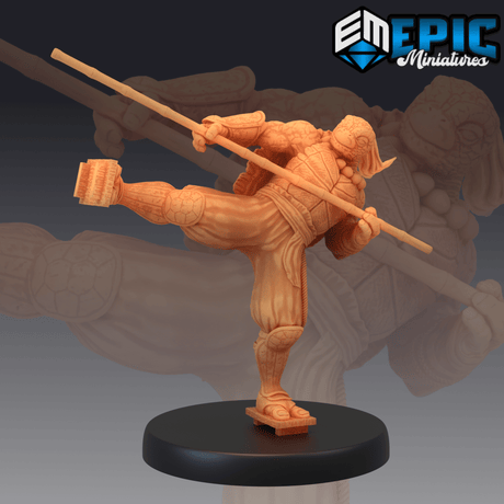 Ninja Tortle Miniature | C - Tabletop RPG & D&D miniature. Perfect for wargaming & collectors