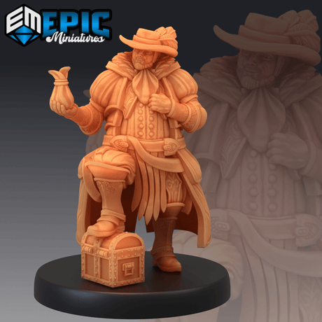 Noble Merchant Miniature | A - Tabletop RPG & D&D miniature. Perfect for wargaming & collectors