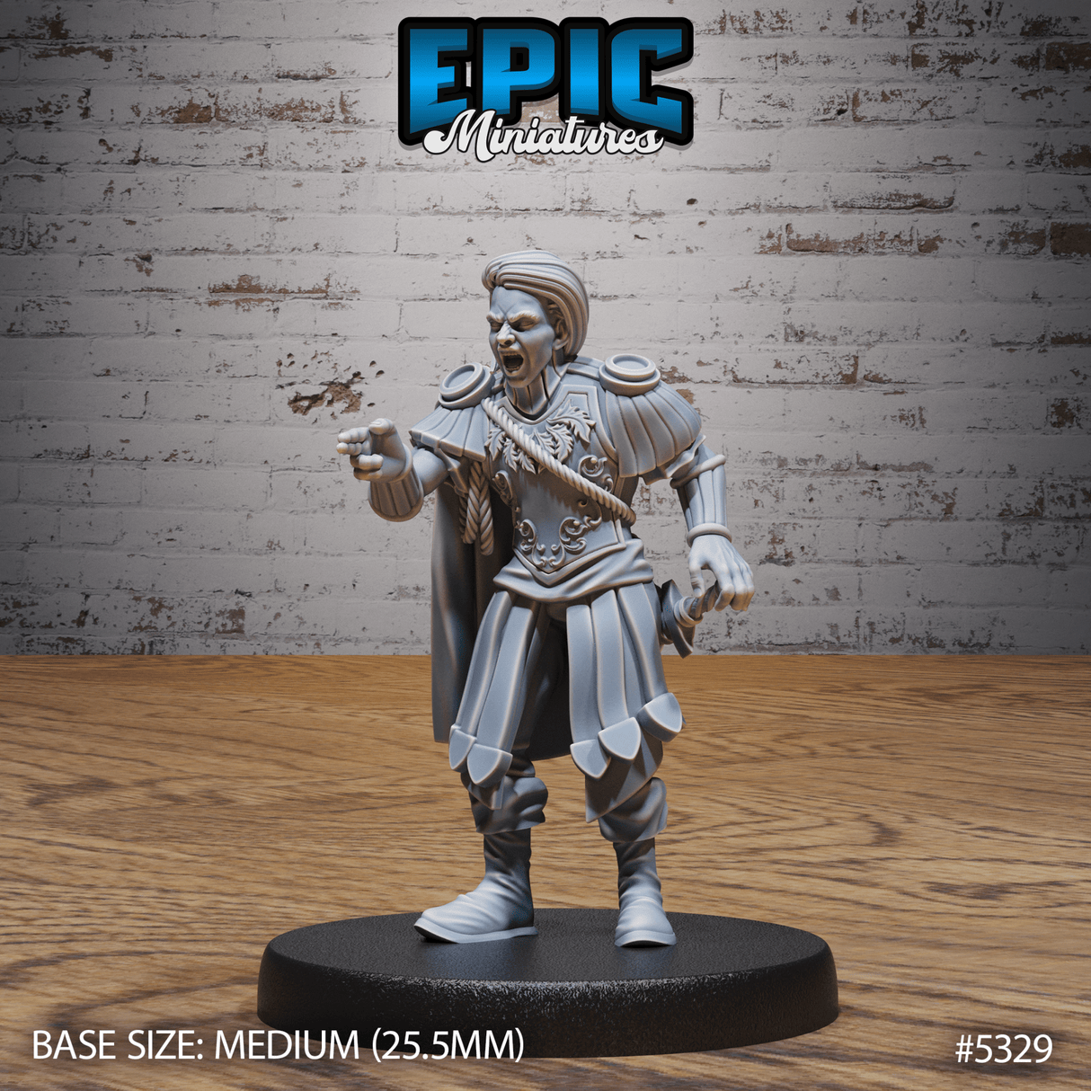 Noble Miniature | C - Tabletop RPG & D&D miniature. Perfect for wargaming & collectors