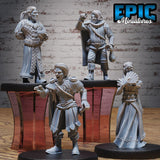 Noble Miniature | Set of 4 - Tabletop RPG & D&D miniature. Perfect for wargaming & collectors