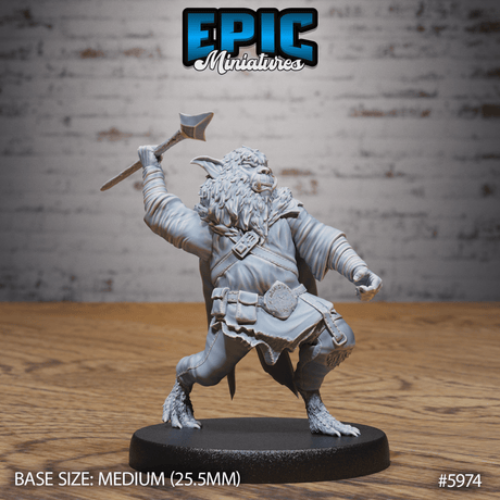 Northern Bugbear Miniature | C - Tabletop RPG & D&D miniature. Perfect for wargaming & collectors