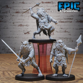 Northern Bugbear Miniature | Set of 3 - Tabletop RPG & D&D miniature. Perfect for wargaming & collectors