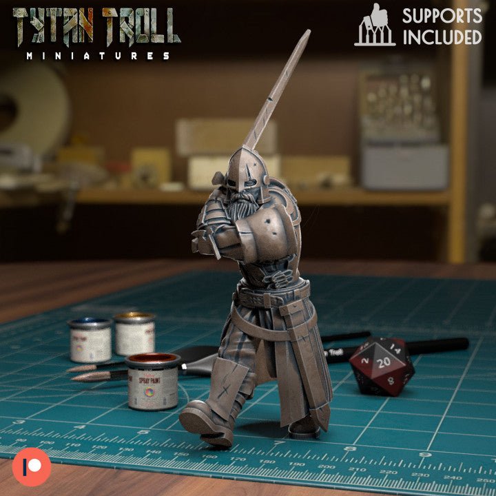 Northern Guards Miniature | B - Tabletop RPG & D&D miniature. Perfect for wargaming & collectors
