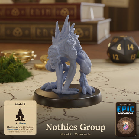 Nothics Group Miniature | B - Tabletop RPG & D&D miniature. Perfect for wargaming & collectors
