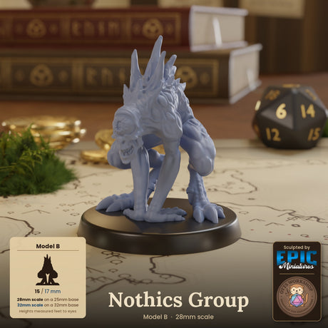 Nothics Group Miniature | B - Tabletop RPG & D&D miniature. Perfect for wargaming & collectors