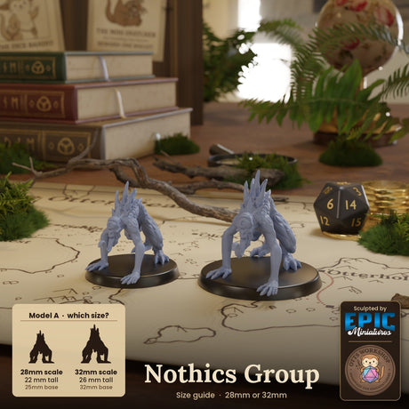 Nothics Group Miniature | C - Tabletop RPG & D&D miniature. Perfect for wargaming & collectors