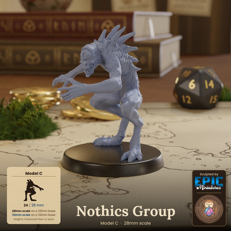 Nothics Group Miniature | C - Tabletop RPG & D&D miniature. Perfect for wargaming & collectors