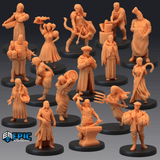 Npc Bundle Miniature | 25 - Tabletop RPG & D&D miniature. Perfect for wargaming & collectors