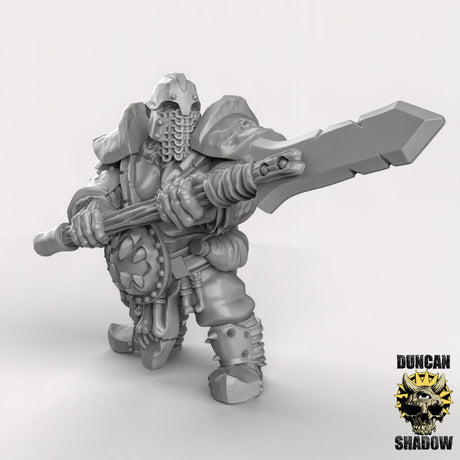 Ogre boss Miniature | C - Tabletop RPG & D&D miniature. Perfect for wargaming & collectors