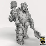 Ogre Duel wielding Miniature | B - Tabletop RPG & D&D miniature. Perfect for wargaming & collectors