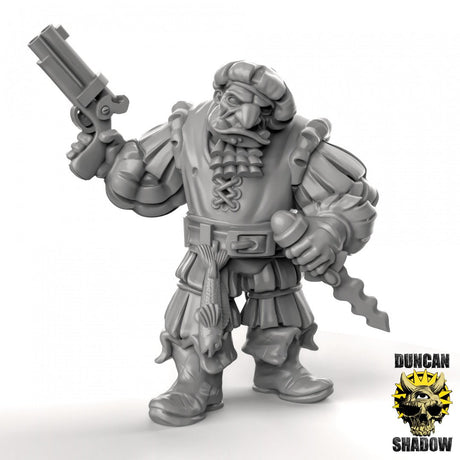 Ogre with Guns Miniature | C - Tabletop RPG & D&D miniature. Perfect for wargaming & collectors