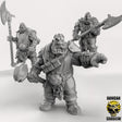 Ogre with spears Miniature | Set of 3 - Tabletop RPG & D&D miniature. Perfect for wargaming & collectors