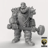 Ogre with twohanded weapons Miniature | B - Tabletop RPG & D&D miniature. Perfect for wargaming & collectors