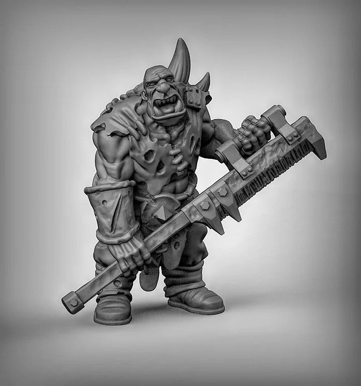 Ogres Fighter Miniature - C - 28mm