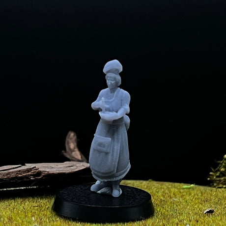 Old Cook Miniature | Set of 3 - Tabletop RPG & D&D miniature. Perfect for wargaming & collectors