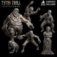 Old Vampires Miniature | set of 6 - Tabletop RPG & D&D miniature. Perfect for wargaming & collectors