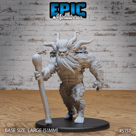 Old Yeti Miniature | A - Tabletop RPG & D&D miniature. Perfect for wargaming & collectors