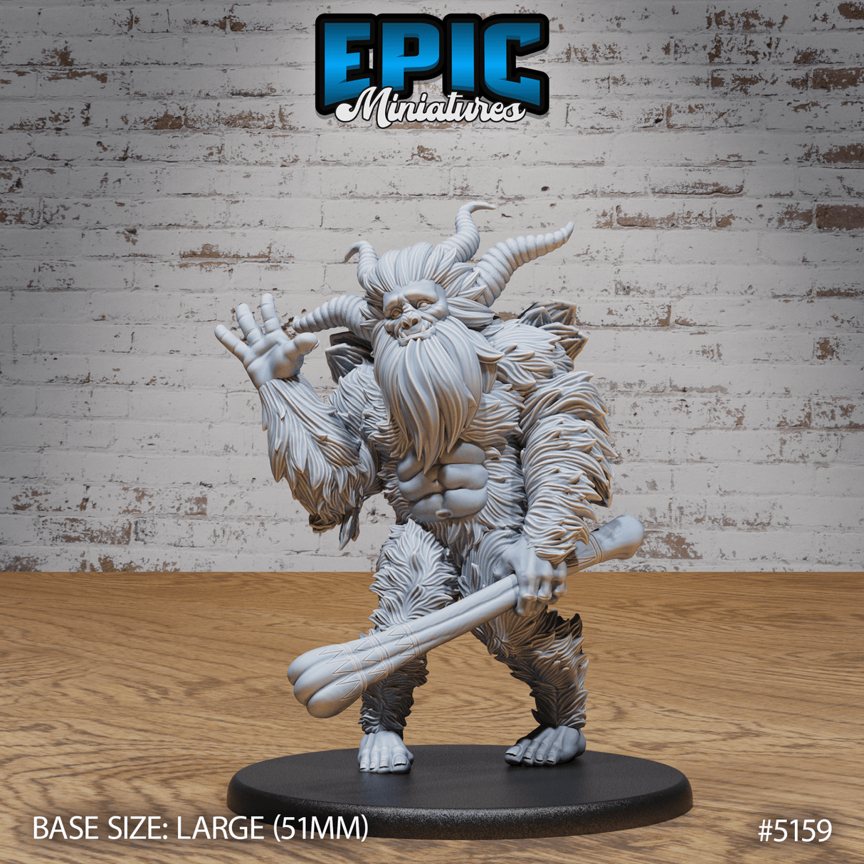 Old Yeti Miniature | C - Tabletop RPG & D&D miniature. Perfect for wargaming & collectors