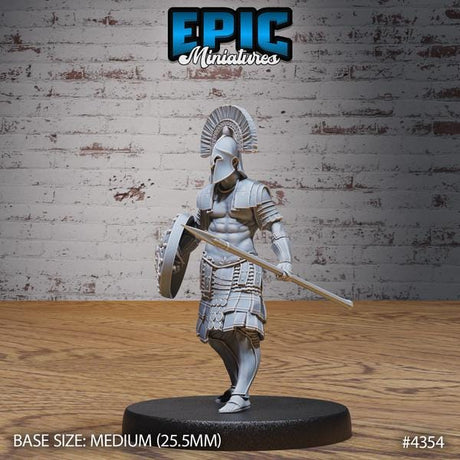 Olympian Soldier Miniature | 4354 - Tabletop RPG & D&D miniature. Perfect for wargaming & collectors