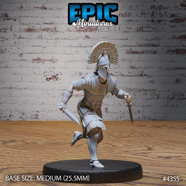 Olympian Soldier Miniature | 4355 - Tabletop RPG & D&D miniature. Perfect for wargaming & collectors