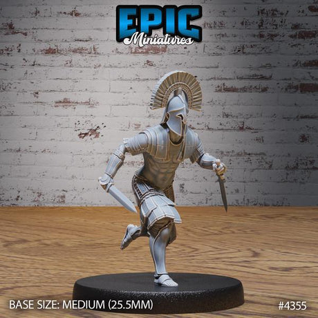 Olympian Soldier Miniature | 4355 - Tabletop RPG & D&D miniature. Perfect for wargaming & collectors