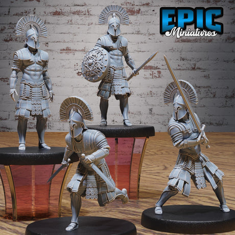 Olympian Soldier Miniature | Full Set All Models - Tabletop RPG & D&D miniature. Perfect for wargaming & collectors