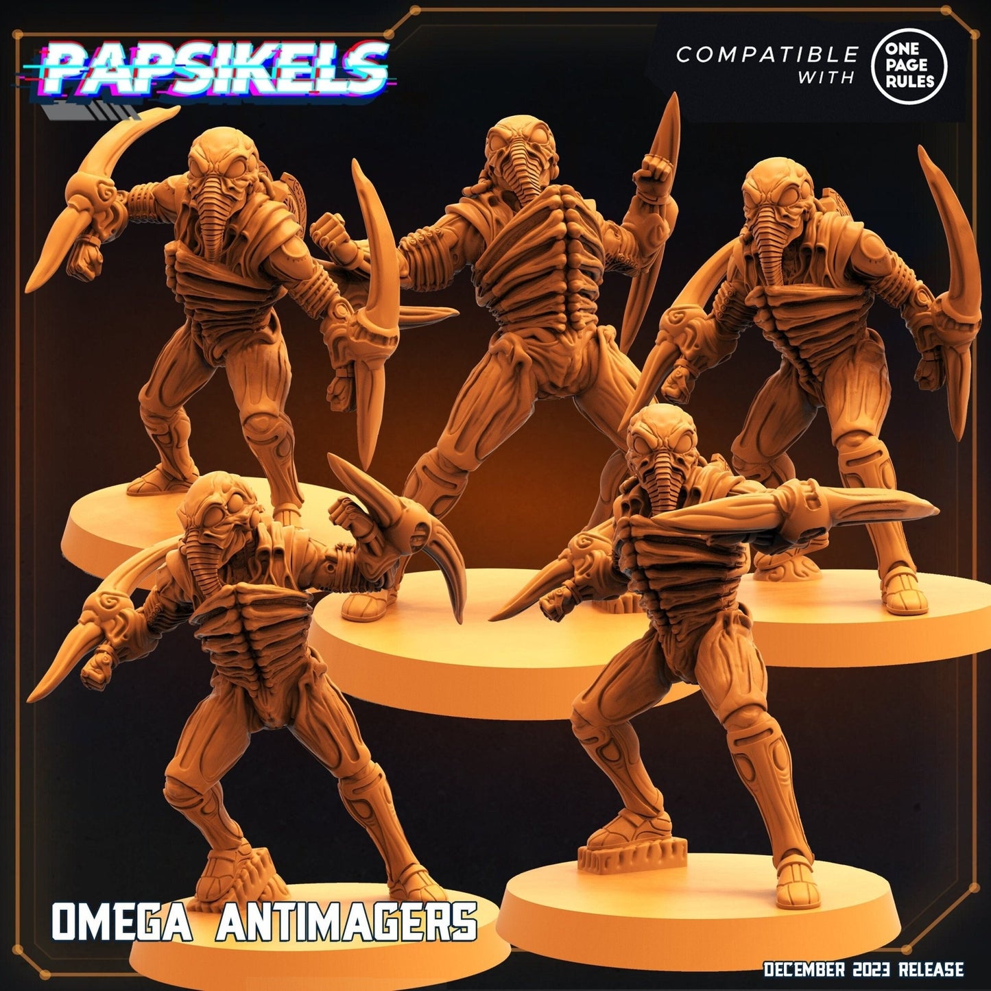 Omega Antimager Miniature - Full Set All Models - 32mm