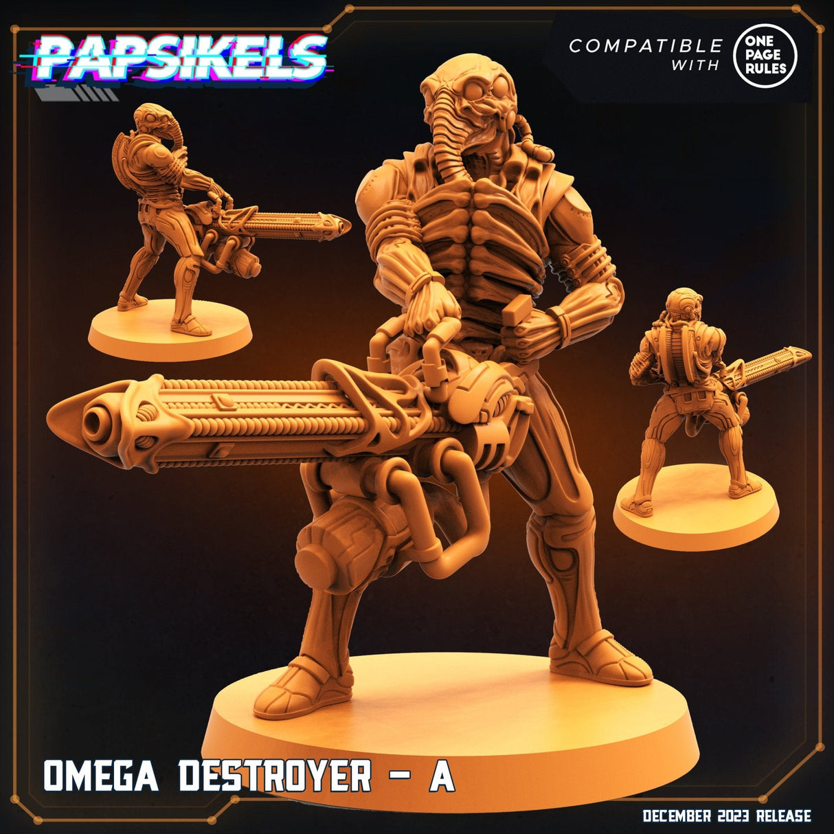 Omega Deystroyer Miniature | Destroyer A - Tabletop RPG & D&D miniature. Perfect for wargaming & collectors