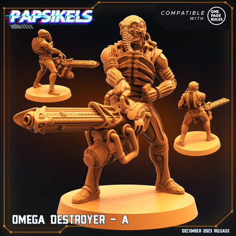 Omega Deystroyer Miniature | Destroyer A - Tabletop RPG & D&D miniature. Perfect for wargaming & collectors