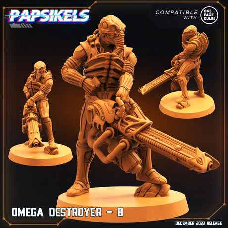Omega Deystroyer Miniature | Destroyer B - Tabletop RPG & D&D miniature. Perfect for wargaming & collectors