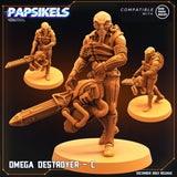 Omega Deystroyer Miniature | Destroyer C - Tabletop RPG & D&D miniature. Perfect for wargaming & collectors