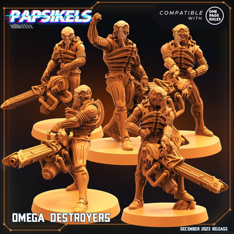 Omega Deystroyer Miniature | Full Set All Models - Tabletop RPG & D&D miniature. Perfect for wargaming & collectors