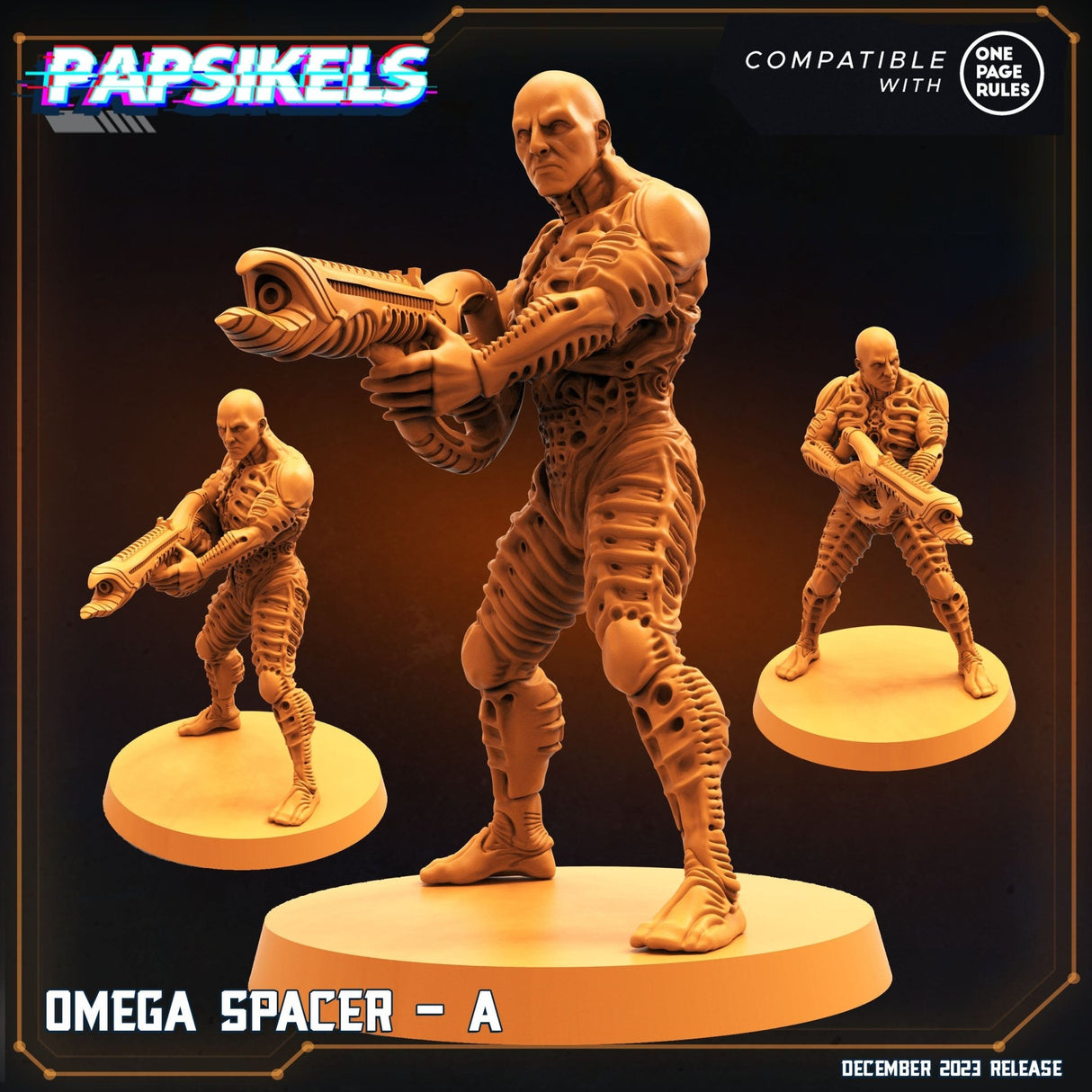 Omega Spacer Miniature | Omega Spacer A - Tabletop RPG & D&D miniature. Perfect for wargaming & collectors