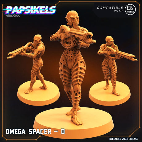 Omega Spacer Miniature | Omega Spacer D - Tabletop RPG & D&D miniature. Perfect for wargaming & collectors