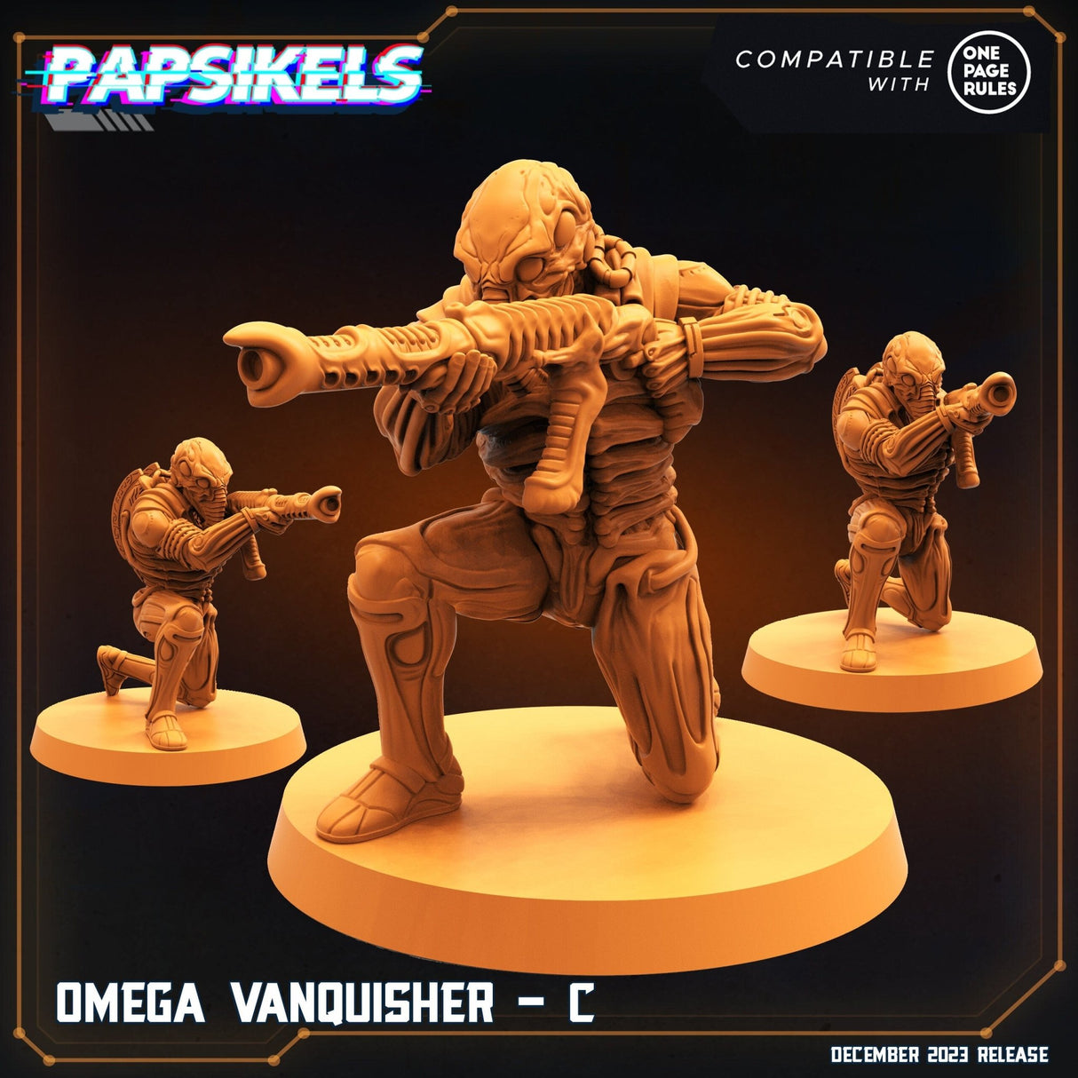 Omega Vanquisher Miniature | Vanquisher C - Tabletop RPG & D&D miniature. Perfect for wargaming & collectors