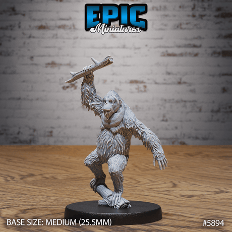 Orangutan Miniature | A - Tabletop RPG & D&D miniature. Perfect for wargaming & collectors