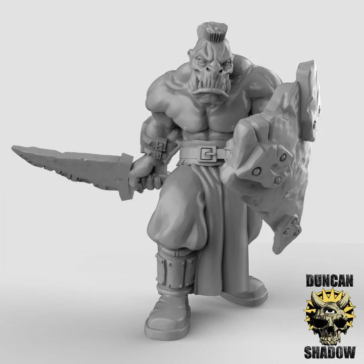 Orc Miniature | A - Tabletop RPG & D&D miniature. Perfect for wargaming & collectors