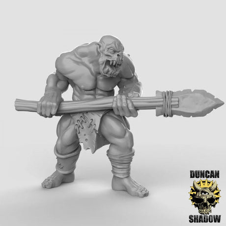 Orc spearmen Miniature | B - Tabletop RPG & D&D miniature. Perfect for wargaming & collectors
