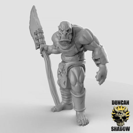 Orc spearmen Miniature | C - Tabletop RPG & D&D miniature. Perfect for wargaming & collectors